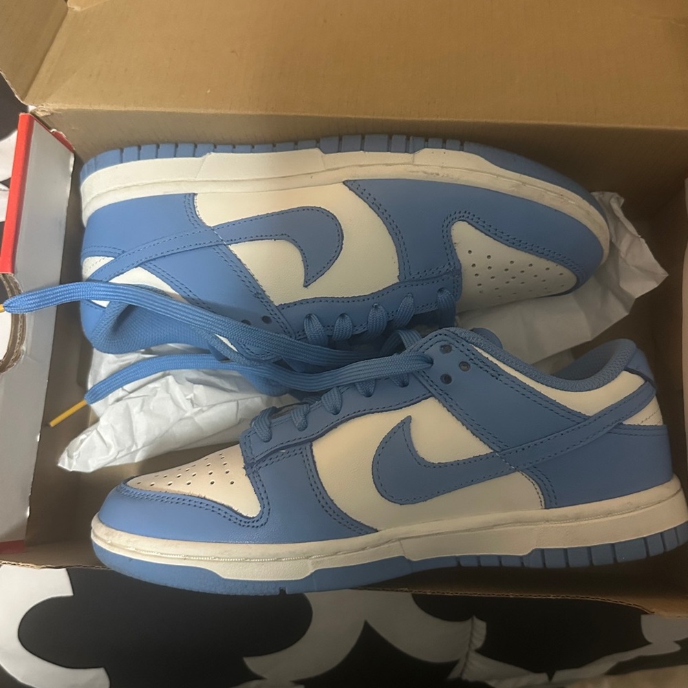 Sky Blue and White Nike Dunk UNC limited Edition Women’s Shoes